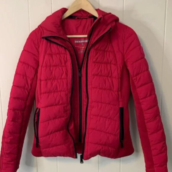 Bernardo EcoPlume Neoprene Combo Bib Jacket Dark Pink Size Extra Small - Picture 1 of 6